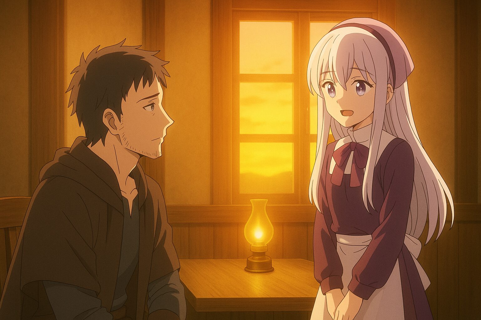 第1話『お前は自由だ』― 夕暮れの食堂で始まるふたりの物語
