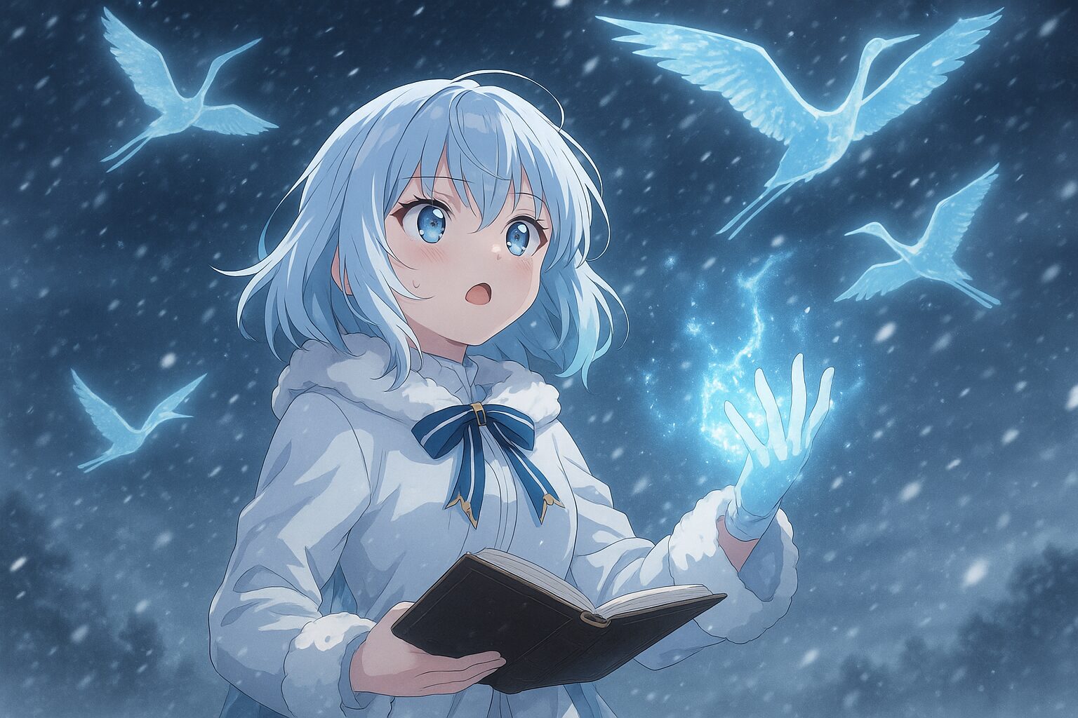 公女殿下の家庭教師 第3話 吹雪の中で氷の鶴を生み出すティナ