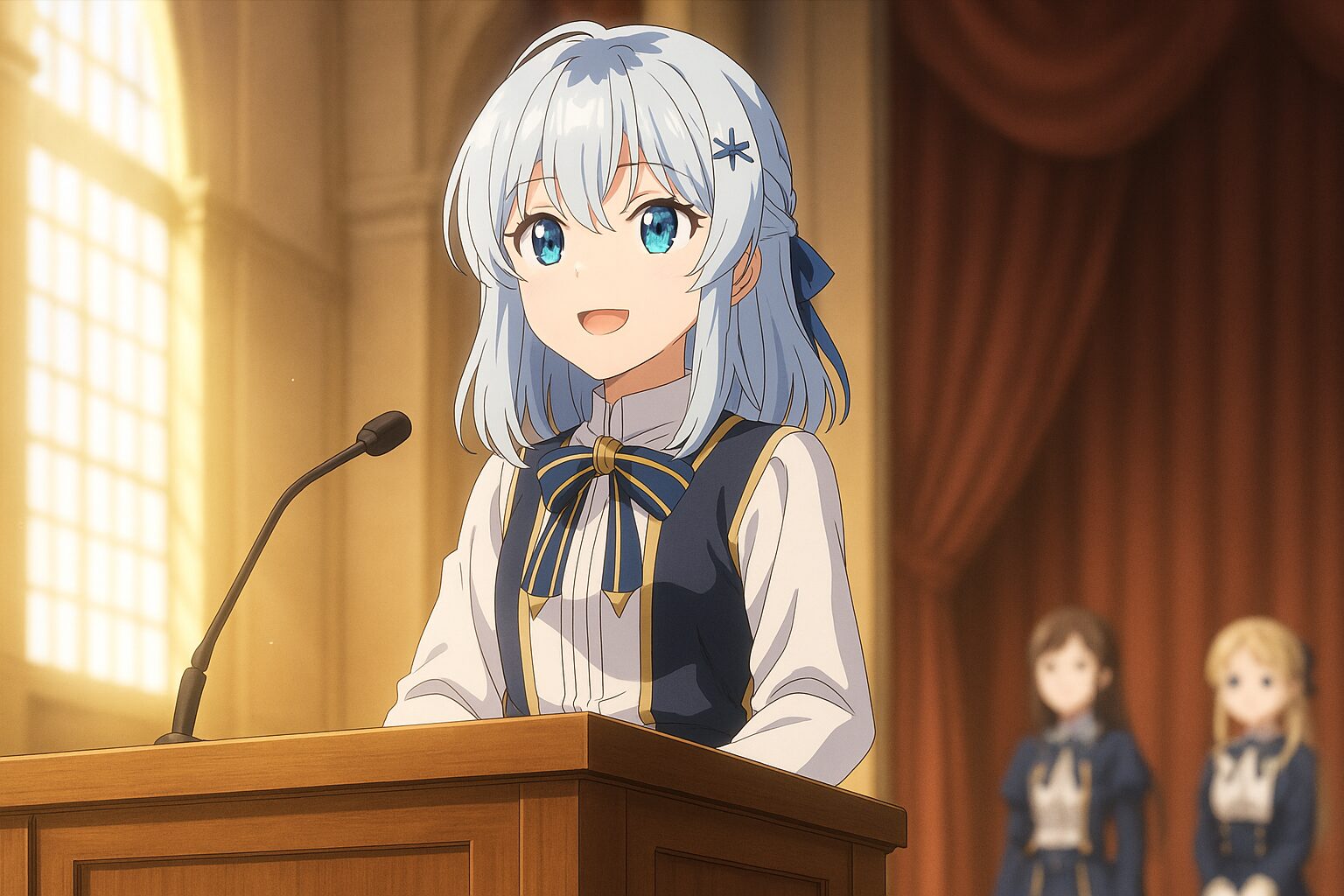 公女殿下の家庭教師 第5話 王立学校の入学式で新入生代表を務めるティナ