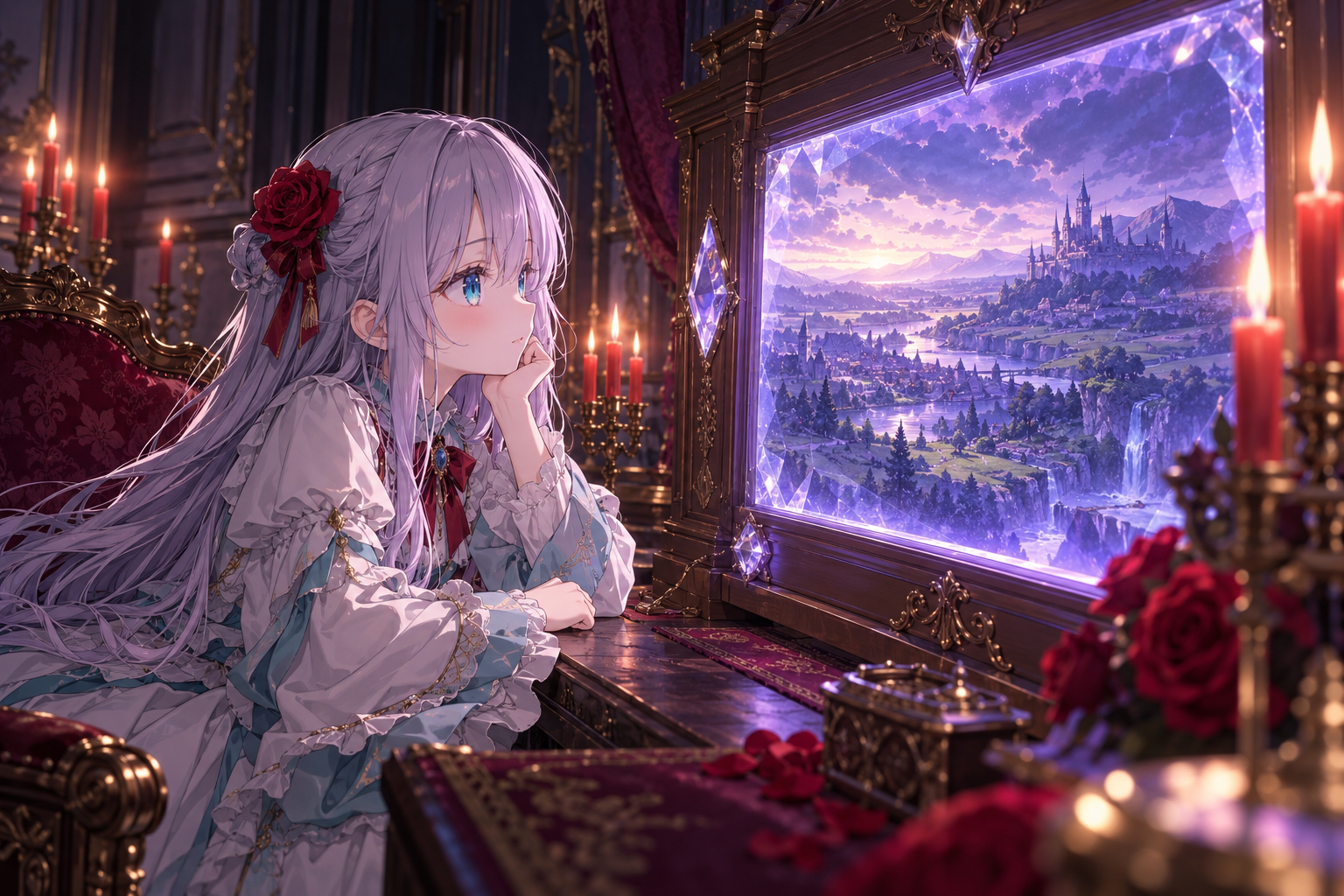 魔法映像の記事「マジックビジョンとは?魔法映像と魔晶板を区別する」を表現した非公式AIイラスト